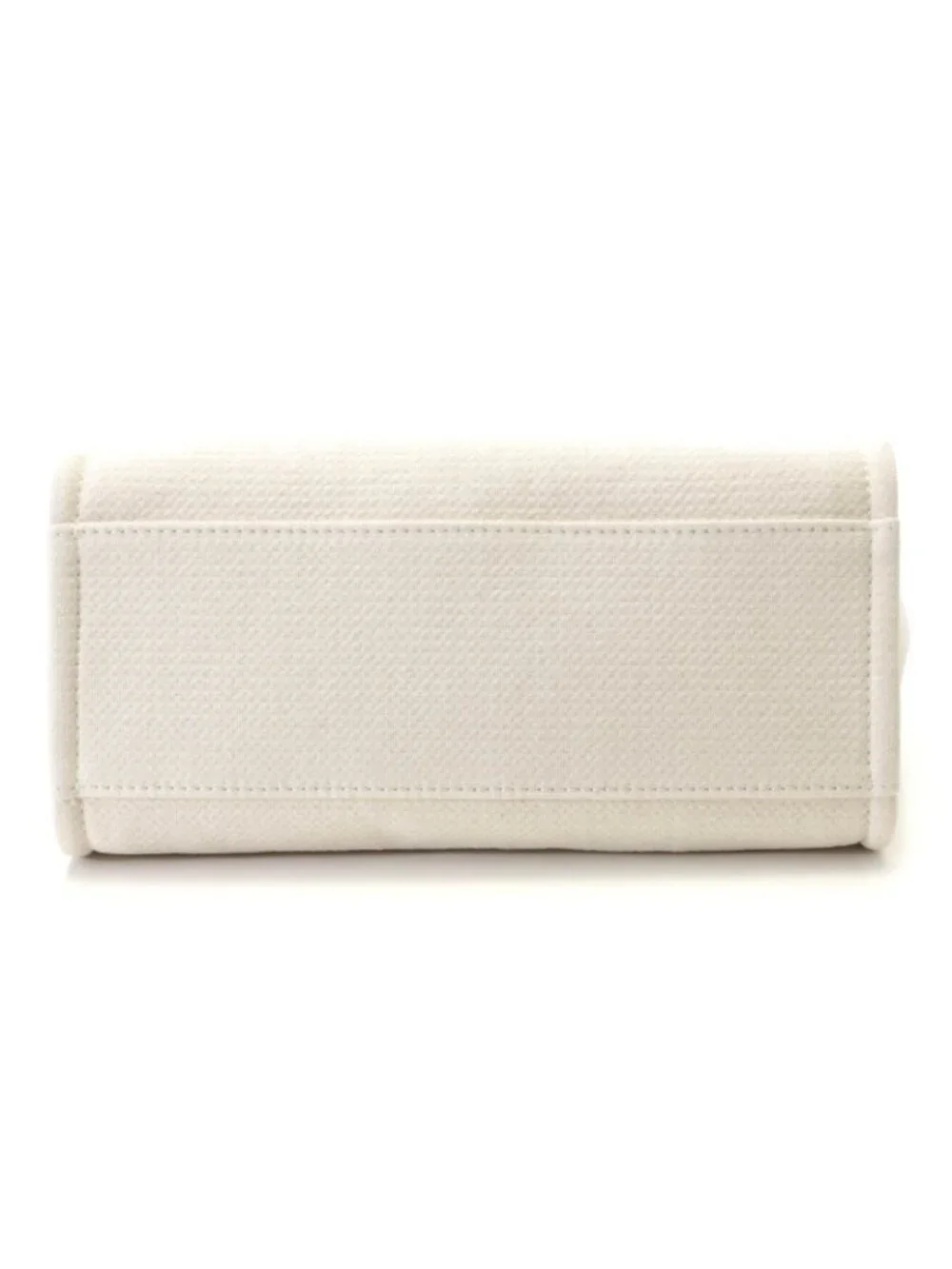 Chanel Deauville Small Shopping Bag White Handbag Canvas
